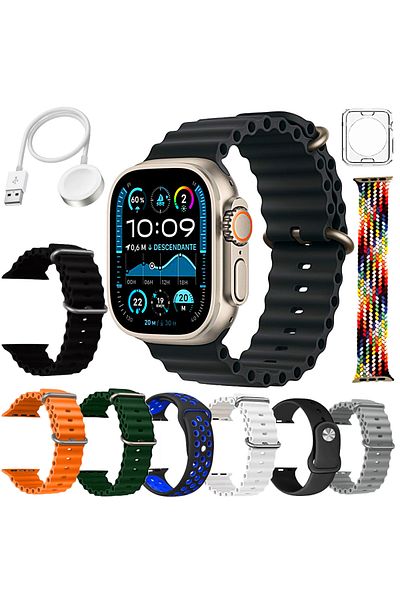 SprintMag Smartwatch Ultra 16 9in1 8 Straps Protective Case Fitness Bracelet 2.09″ IPS Display BT 5.2