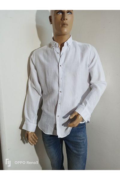 NÇB Slim Fit Sports Cotton Long Sleeve Shirt