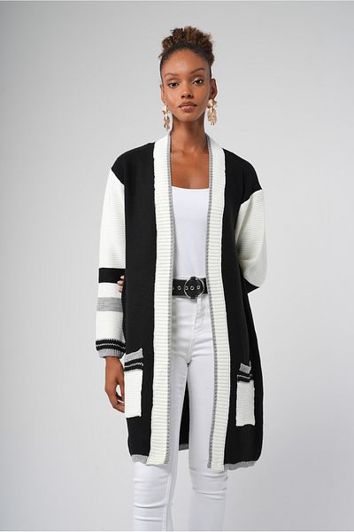 Hopoi Women's Garnished Pocket Cardigan