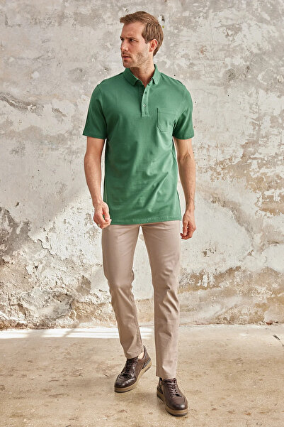 Wellalux Ανδρικό μπλουζάκι με κανονική εφαρμογή 100% βαμβακερό γιακά πόλο – TP244201