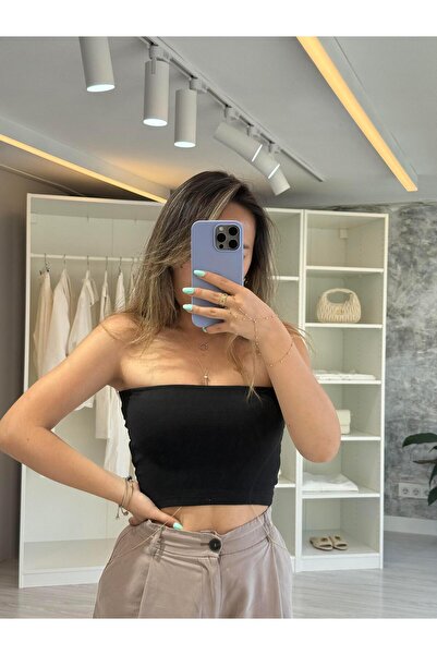 LUUNA STORE Crop - Black