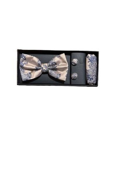 OEM Men's Bow Tie/Handkerchief/Button Set
