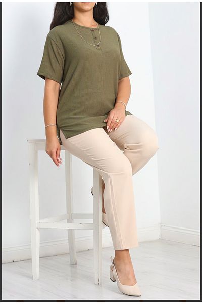 Tunicom Plus Size Wrap Blouse