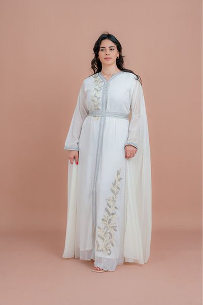 IKKXA Belted Elegant 2-Piece Kaftan