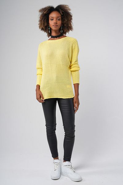 Hopoi Women's Honeycomb Knit Casual Bat Sweater