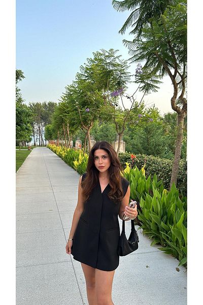 Buket Teke Black Premium Vest with Tie Detail