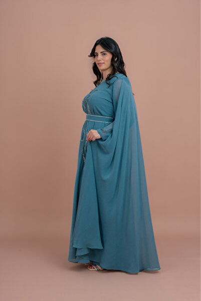 IKKXA Belted Elegant 2-Piece Kaftan