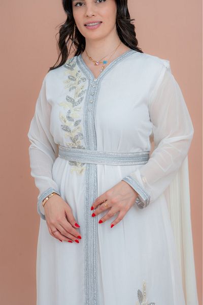 IKKXA Belted Elegant 2-Piece Kaftan