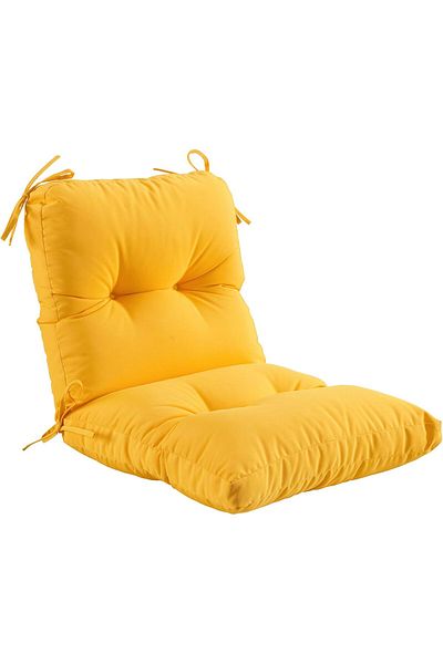 puffiber Pofidik Backrest Balcony Chair Cushion with Special Stitched Laces 43X88 cm