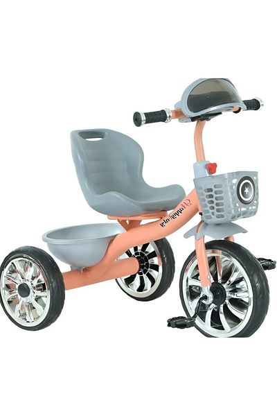 rexa Kids Bicycle 3-Wheeler Ride-on Toy with 2 Storage Baskets on Front & Back Boys & Girls,