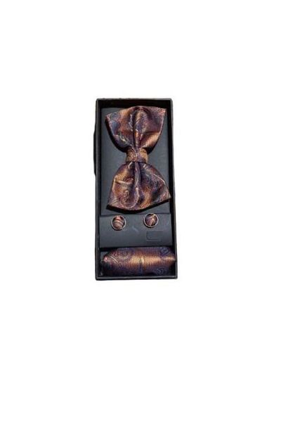 OEM Men's Bow Tie/Handkerchief/Button Set