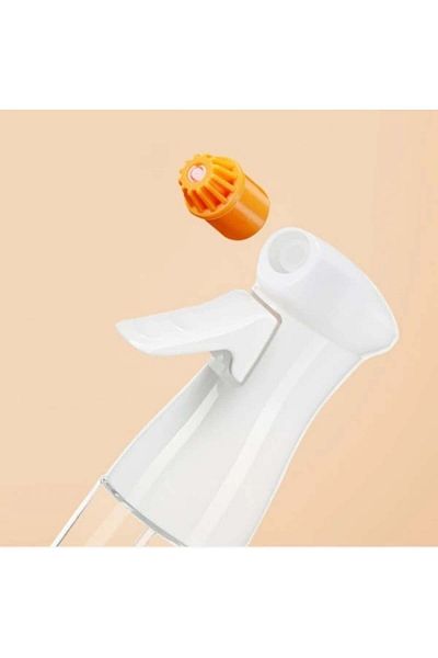 FOXMAG24 Oil spray bottle with 2 nozzles, 230 ml, 22×6 cm, made of glass and plastic, white