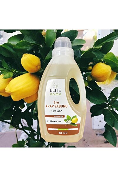 The Elite Home Bitkisel Sıvı Arap Sabunu 825 ml Limon Yağlı