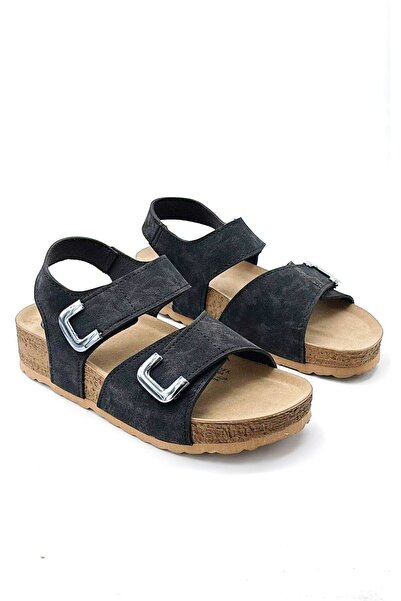 Polaris 166934.Z5Fx Velcro Comfortable Daily Women's Sandals Black