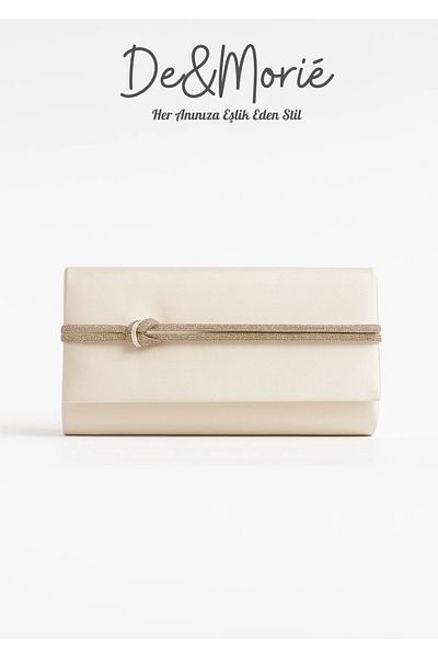 De&Morié 2584 Women's Cream Evening Dress Portfolio Wallet – Elegant & Sparkling Touch