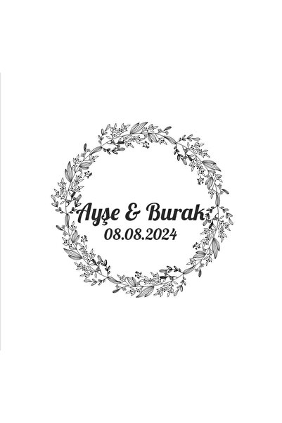 Reysa Tasarım Christmas Themed Fruity Round Sticker Henna Engagement Wedding ...