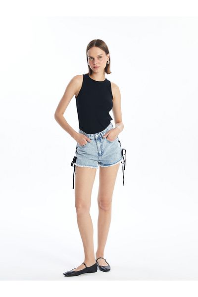 LC Waikiki Standard Fit Women's Jean Shorts