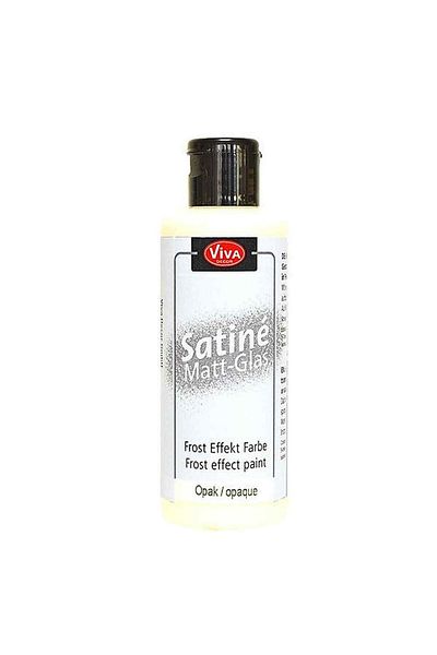 Viva Decor Satin Glass Effect Varnish, 82ml Opaque White