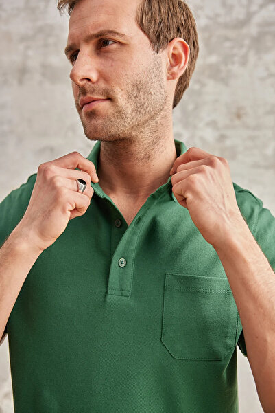 Wellalux Ανδρικό μπλουζάκι με κανονική εφαρμογή 100% βαμβακερό γιακά πόλο – TP244201