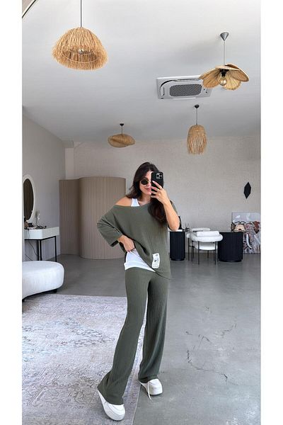 Buket Teke Khaki Triple Set