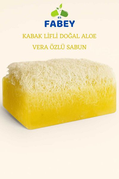 esfabey Pumpkin Fiber Natural Aloe Vera Extract Soap 130Gr