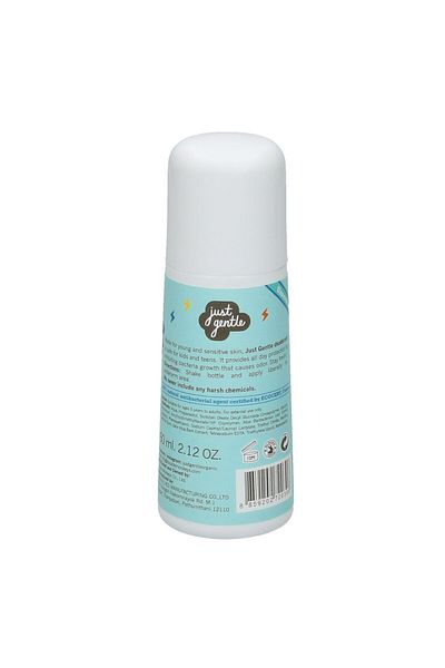 just gentle Organic Kids Deodorant Unscented Cool - Aluminum-Free, Natural Odor Protection, Cooling