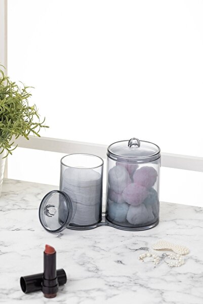 Mikasso Makyaj Pamuğu Organizeri Akrilik Makyaj Temizleme Pamuğu Saklama Kutu...