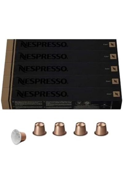 Nespresso Capsules OriginalLine, Cosi, Mild Roast Espresso Coffee, 50 Count Coffee Pods, Brews 1.35o