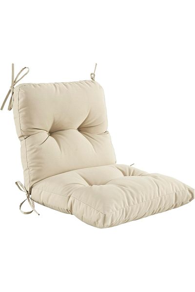 puffiber Pofidik Backrest Balcony Chair Cushion with Special Stitched Laces 43X88 cm