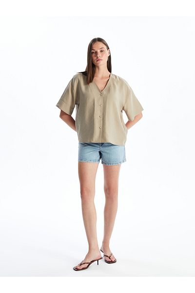 LC Waikiki Standard Fit Women's Jean Shorts