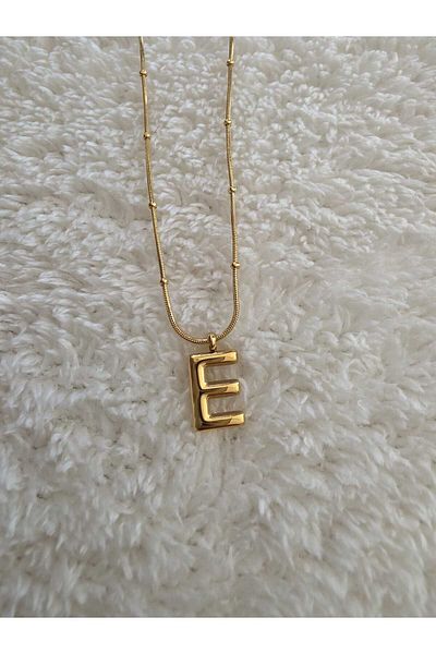 stainless steell Steel E Letter Balloon Necklace