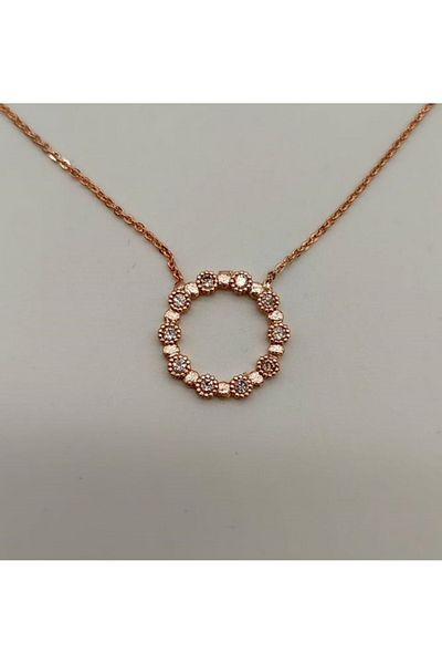 By Piera Pink Steel Necklace