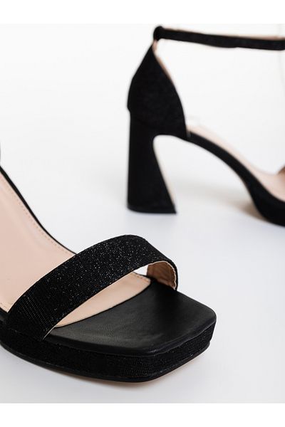 Kalapod Sandale dama negre din material textil Islara