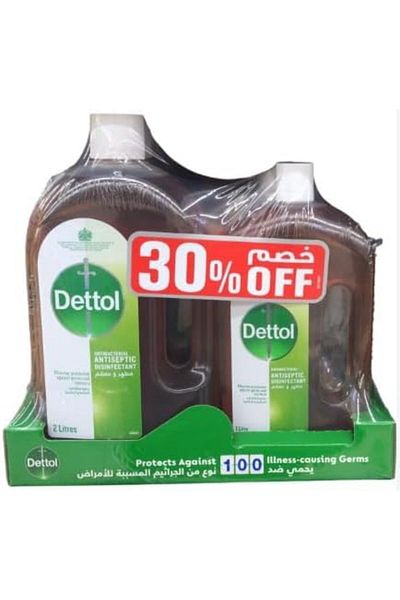 Dettol Antiseptic Disinfectant Liquid Cleaner - 2 Liter + 1 Liter