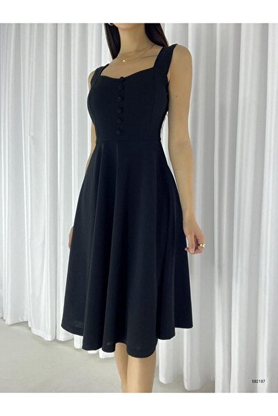 Modafeminen Rochie de seară din țesătură creponată, cu bretele, cu decolteu î...