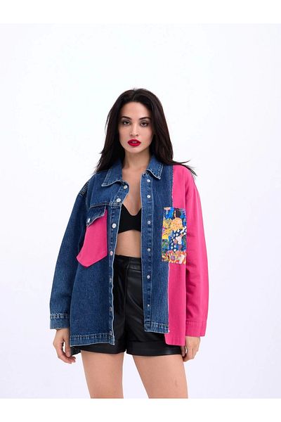 Butik 5975 JACHETĂ DENIM-ALBASTRU