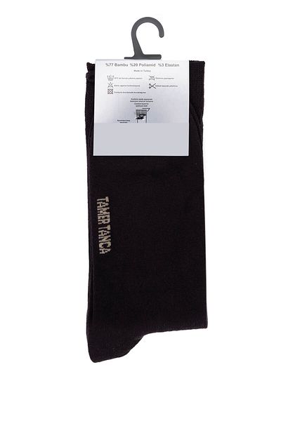 Tamer Tanca Men's Bamboo Brown Classic Socks