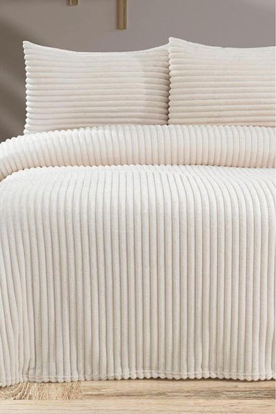 Çeyiz Diyarı Amila Double 220X240 cm Bedspread Cream