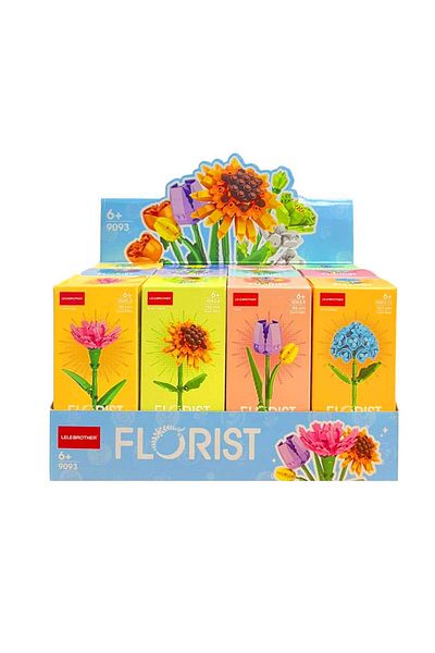 Art Tone Pacific Flower 9093 12 Model 60-150 Pieces 12 Pack Giant Set 6+