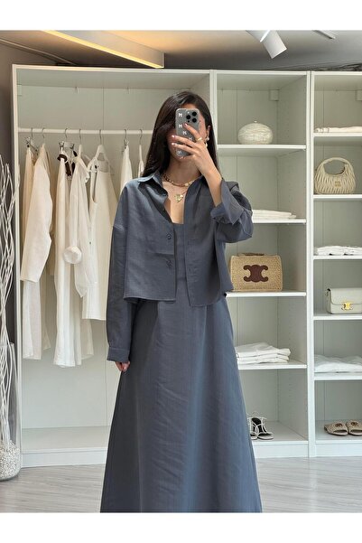 LUUNA STORE طقم فستان قميص