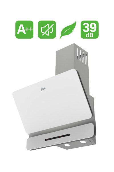 Ferre D081 Beyaz Ultra Sessiz SilentArt 60 cm Ankastre Davlumbaz