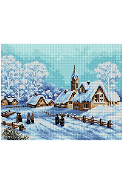 Orchidea مطبوعة جوبلن وينتر فيليدج 2287 40*50 سم