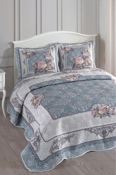 Çeyiz Diyarı Marie Printed Quilted Double Bedspread