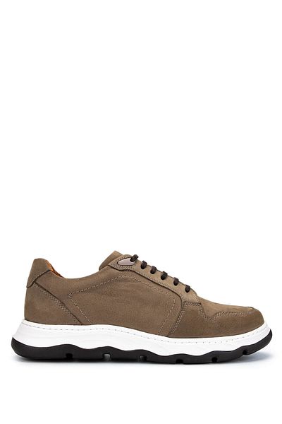 Tamer Tanca Men's Genuine Leather Mink Nubuck Casual Shoes