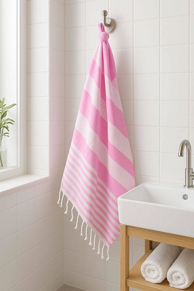 Mira Home Prosop de plajă în dungi 100% bumbac spălat 100x180 cm Marenza