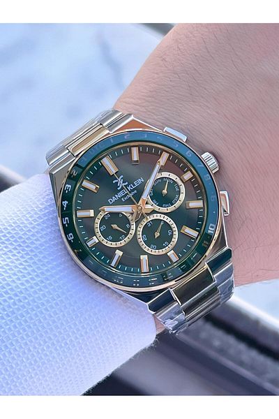 Daniel Klein Men's Wristwatch Fg.13522.10 with Inner Functions Active 30 Mt Water Resistant 2 Years Warranty