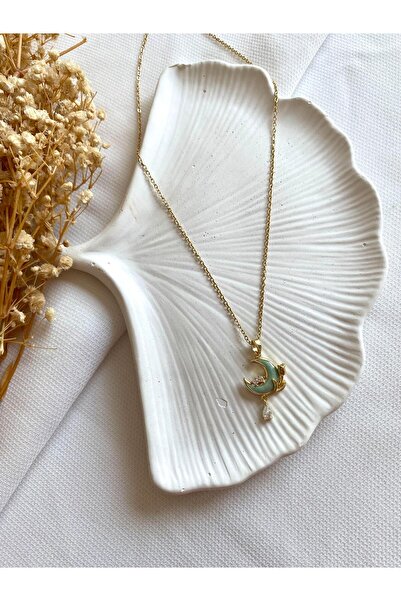 saren aksesuar & takı Steel Moon Necklace