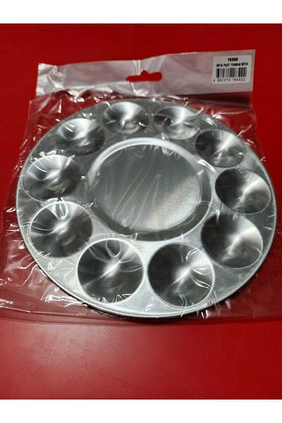 Rich Palette Round Large Size Stainless Metal 10-Gauge 17cm Size