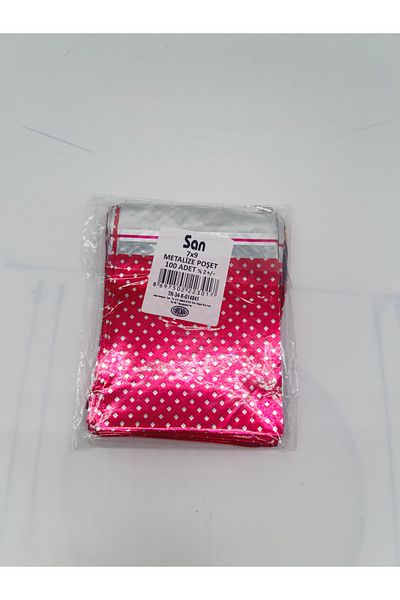 MeGass Dekor Φακελάκια ζελατίνης 7*9 cm 100 τεμαχίων με μεταλλικό σχέδιο