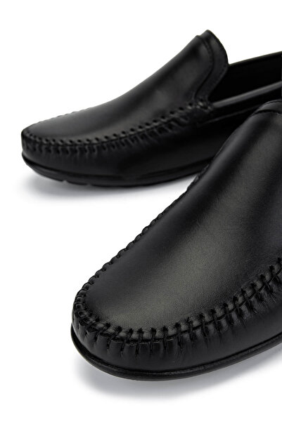 Tamer Tanca Чоловічі шкіряні чорні лофери